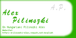 alex pilinszki business card